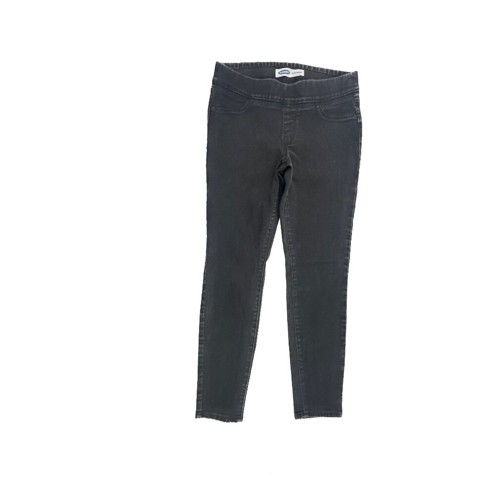 Old Navy Super Skinny Pull On Women's size 8P Black Denim jeans